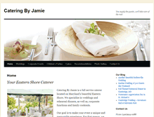 Tablet Screenshot of cateringbyjamie.net